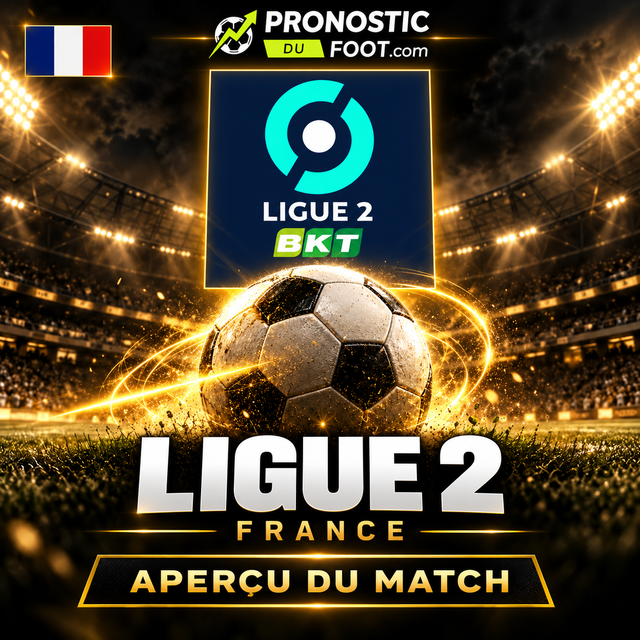 Ligue 2 française – aperçu et pronostics des matchs